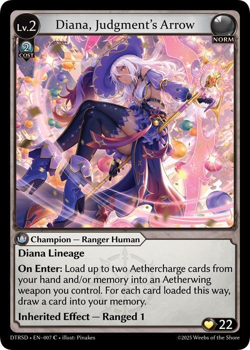 Diana, Judgment's Arrow 7 Common Distorted Reflections Starter Decks NM/M