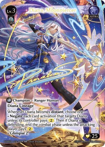 Diana, Moonpiercer (CSR) 8 Distorted Reflections Starter Decks NM/M