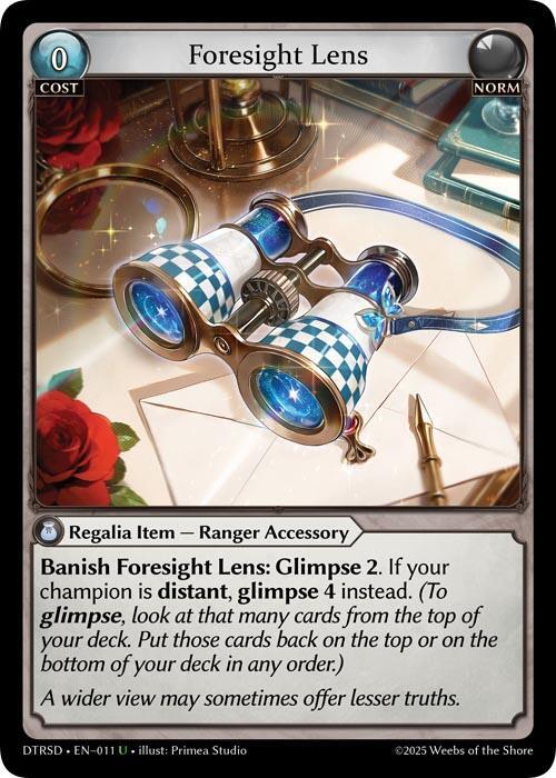 Foresight Lens 11 Uncommon Distorted Reflections Starter Decks NM/M