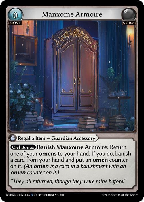 Manxome Armoire 15 Rare Distorted Reflections Starter Decks NM/M