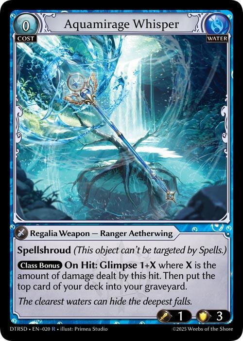 Aquamirage Whisper 20 Rare Distorted Reflections Starter Decks NM/M