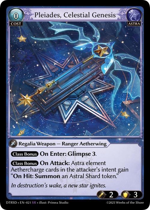 Pleiades, Celestial Genesis 21 Distorted Reflections Starter Decks NM/M