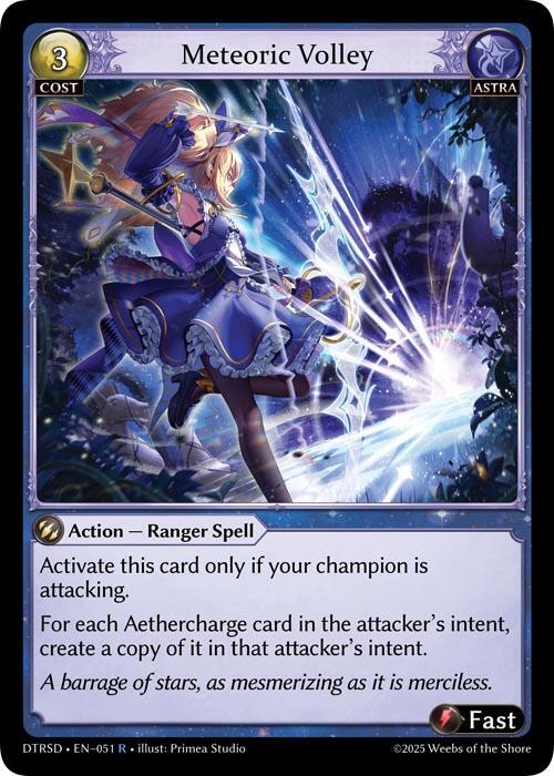 Meteoric Volley 51 Rare Distorted Reflections Starter Decks NM/M