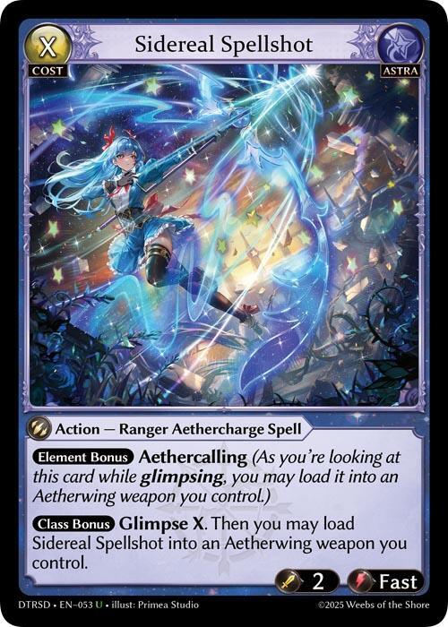 Sidereal Spellshot 53 Uncommon Distorted Reflections Starter Decks NM/M