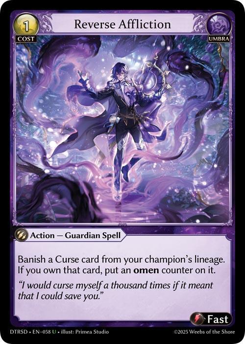 Reverse Affliction 58 Uncommon Distorted Reflections Starter Decks NM/M