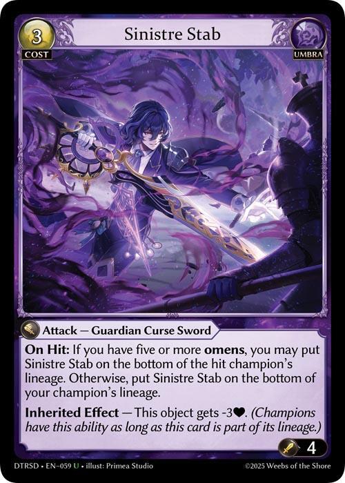 Sinistre Stab 59 Uncommon Distorted Reflections Starter Decks NM/M