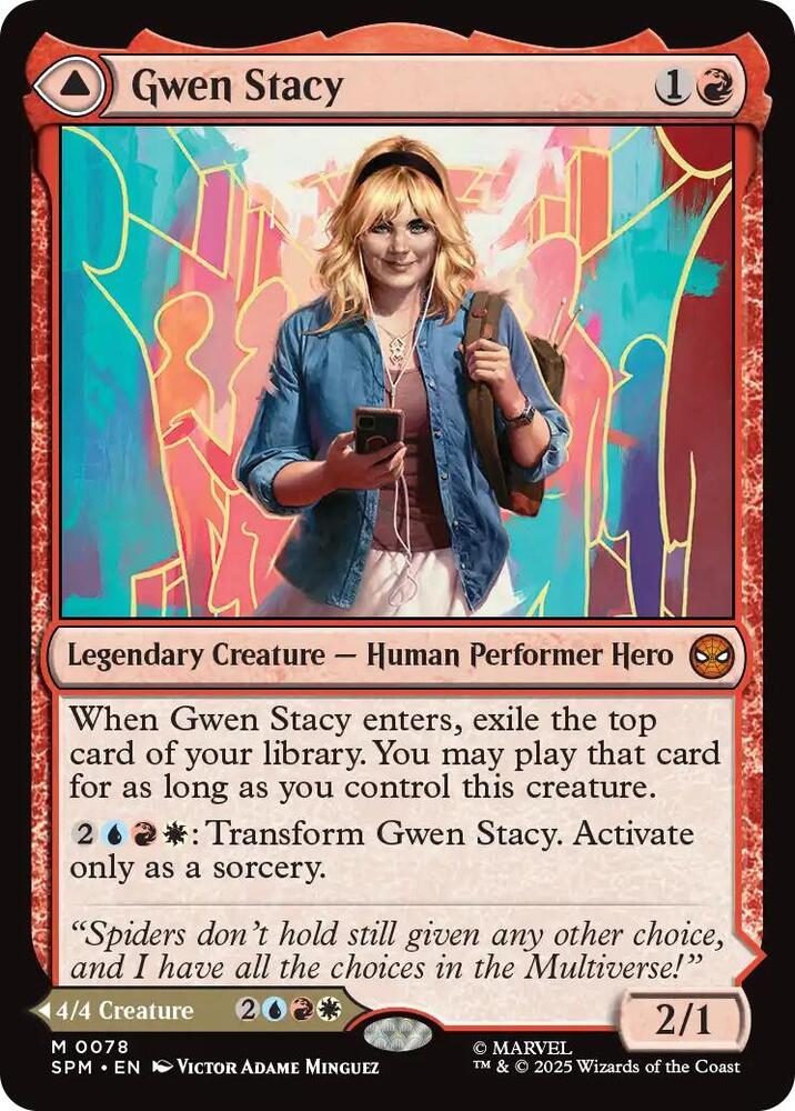 Gwen Stacy 78 Mythic Marvel's Spider-Man NM/M