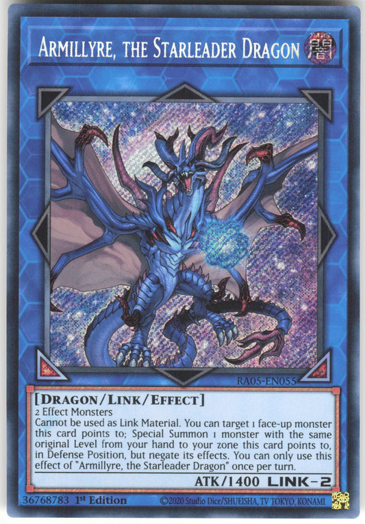 Armillyre, the Starleader Dragon (Secret Rare) Secret Rare Rarity Collection 5 RA05-EN055 NM