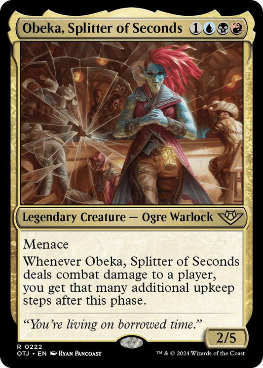 Obeka, Splitter of Seconds 222 Foil Rare Outlaws of Thunder Junction NM/M