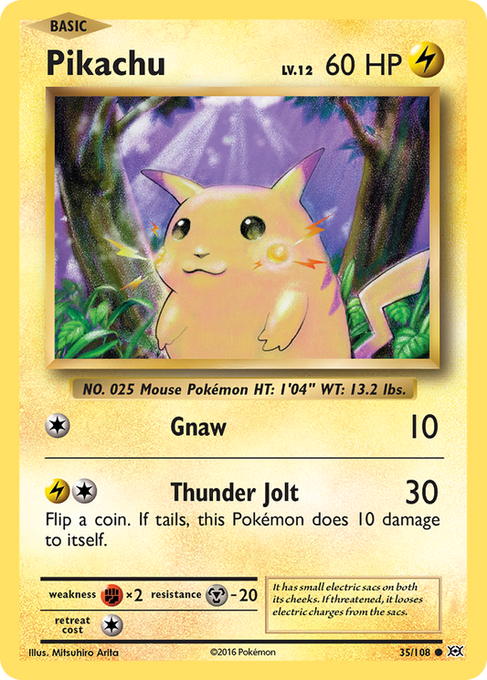 Pikachu 35/108 Common Evolutions NM/M