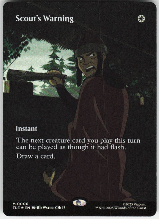 Scout's Warning (Borderless Foil) M Avatar: The Last Airbender: Eternal-Legal 6 