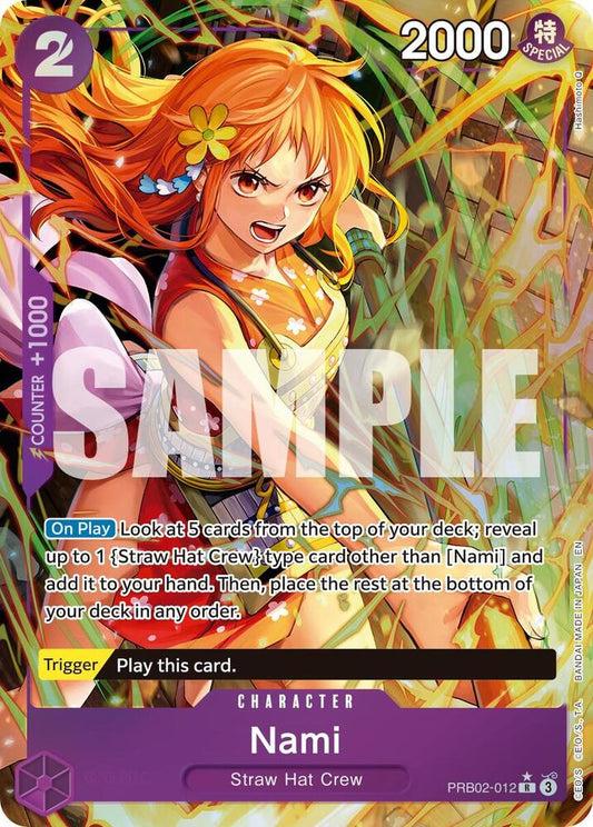 Nami (Alternate Art) PRB02-012 Rare Premium Booster -The Best- Vol. 2 NM/M