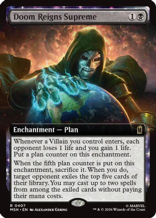 Doom Reigns Supreme (Extended Art) 407 Foil Rare Marvel Super Heroes NM/M