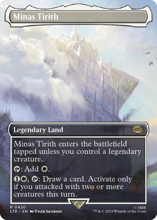 Minas Tirith (0420) (Borderless) 420 Foil Universes Beyond: The Lord of the Rings: Tales of Middle-earth NM/M