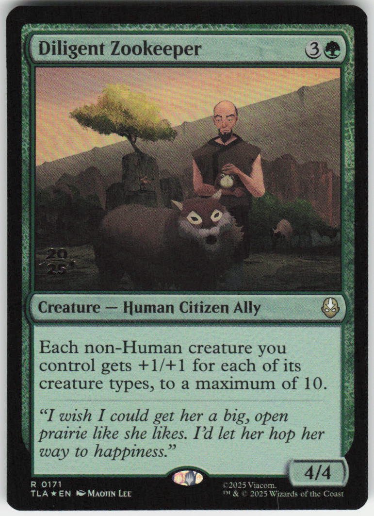 Diligent Zookeeper (Foil) R Prerelease Cards 171 NM