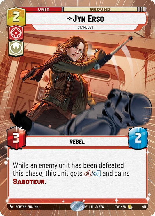 Jyn Erso - Stardust (Hyperspace) 411 Rare Foil Twilight of the Republic NM/M