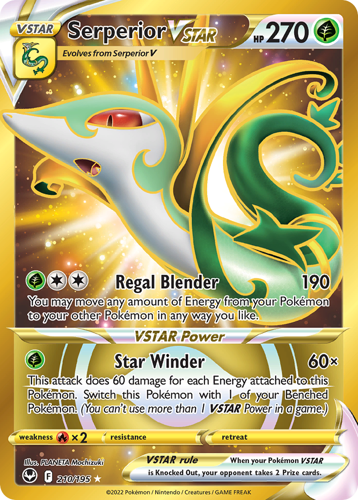 Serperior VSTAR 210/195 Secret Rare Silver Tempest NM/M
