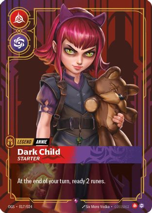 Annie - Dark Child (Starter) 017/024 Rare Origins: Proving Grounds NM/M