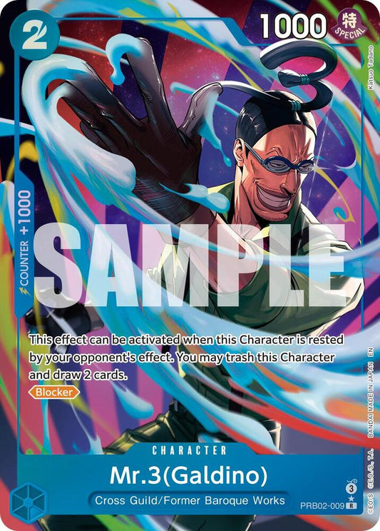 Mr.3(Galdino) (Alternate Art) PRB02-009 Premium Booster -The Best- Vol. 2 NM/M