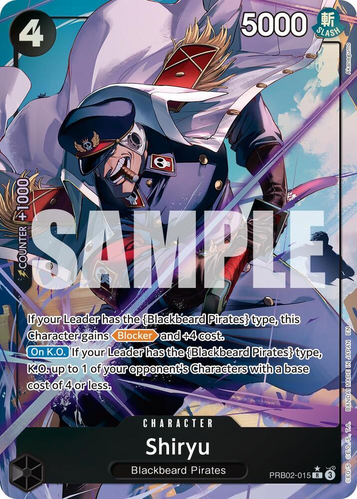 Shiryu (Alternate Art) PRB02-015 Rare Premium Booster -The Best- Vol. 2 NM/M