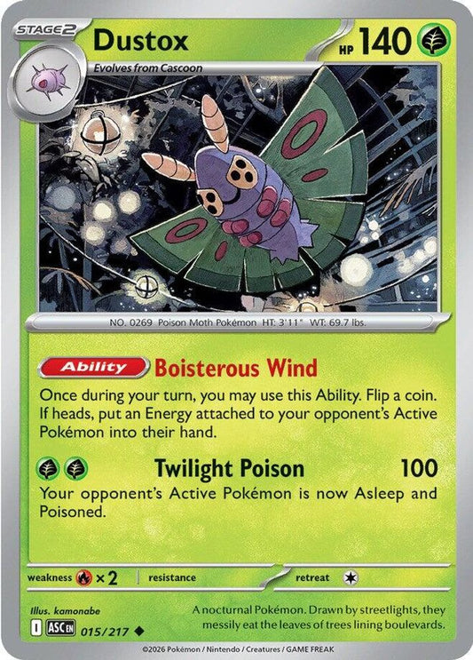 Dustox 015/217 Uncommon Ascended Heroes NM/M
