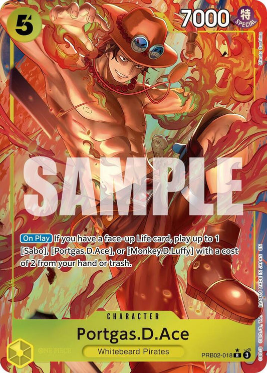 Portgas.D.Ace (Alternate Art) PRB02-018 Premium Booster -The Best- Vol. 2 NM/M