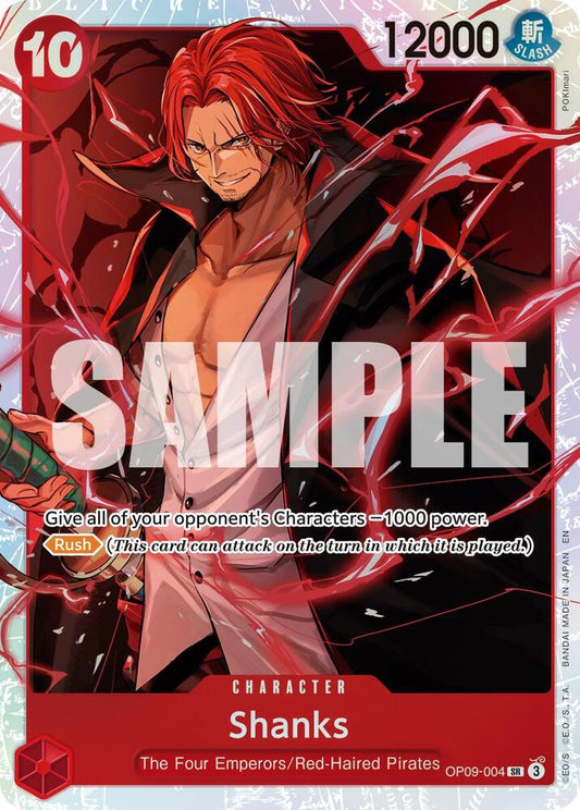 Shanks (Reprint) OP09-004 Super Rare Premium Booster -The Best- Vol. 2 NM/M