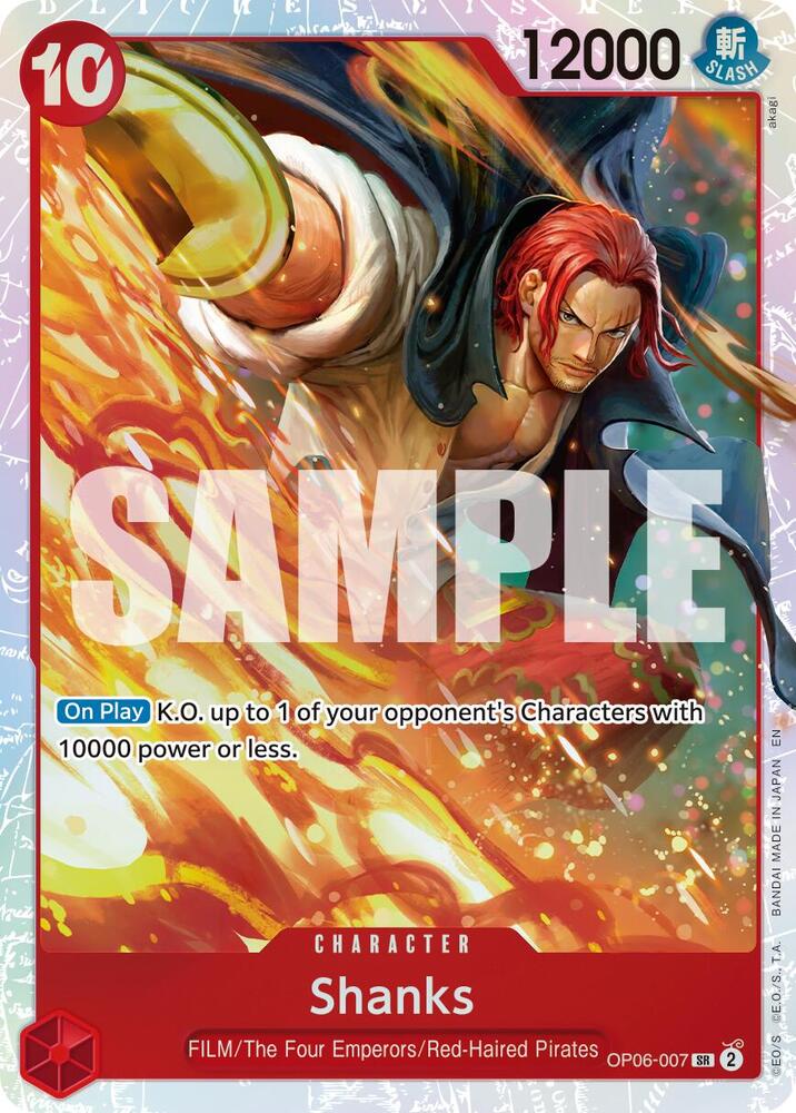 Shanks (Reprint) OP06-007 Super Rare Premium Booster -The Best- Vol. 2 NM/M