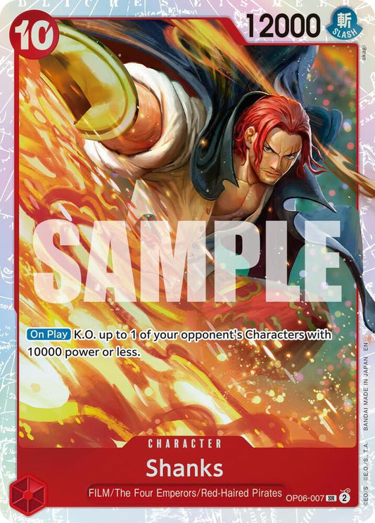 Shanks (Reprint) OP06-007 Super Rare Premium Booster -The Best- Vol. 2 NM/M