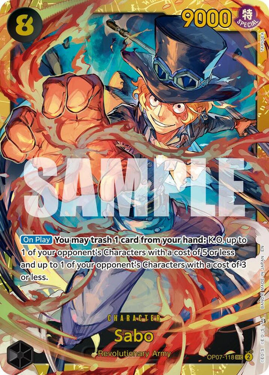 Sabo (Reprint) OP07-118 Secret Rare Premium Booster -The Best- Vol. 2 NM/M