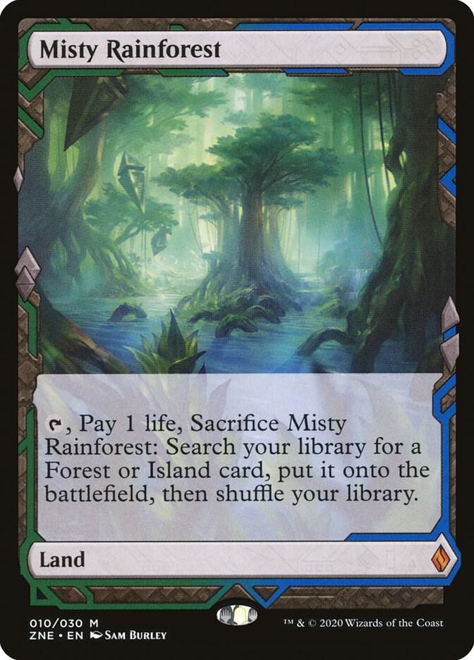 Misty Rainforest 10 Mythic Zendikar Rising Expeditions NM/M