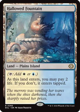Hallowed Fountain 265 Rare Lorwyn Eclipsed Foil NM/M