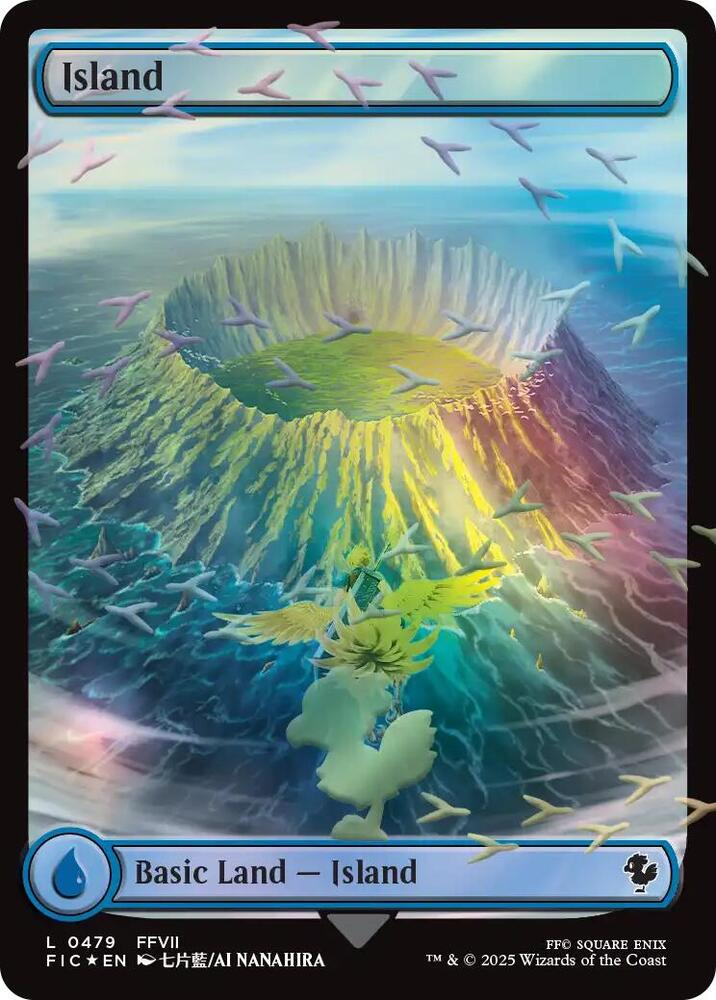 Island (Chocobo Track Foil) 479 Land Commander: FINAL FANTASY NM/M