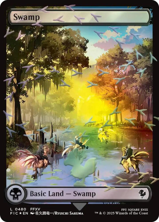 Swamp (Chocobo Track Foil) 480 Land Commander: FINAL FANTASY NM/M