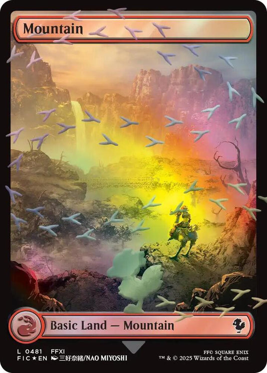 Mountain (Chocobo Track Foil) 481 Land Commander: FINAL FANTASY Foil NM/M