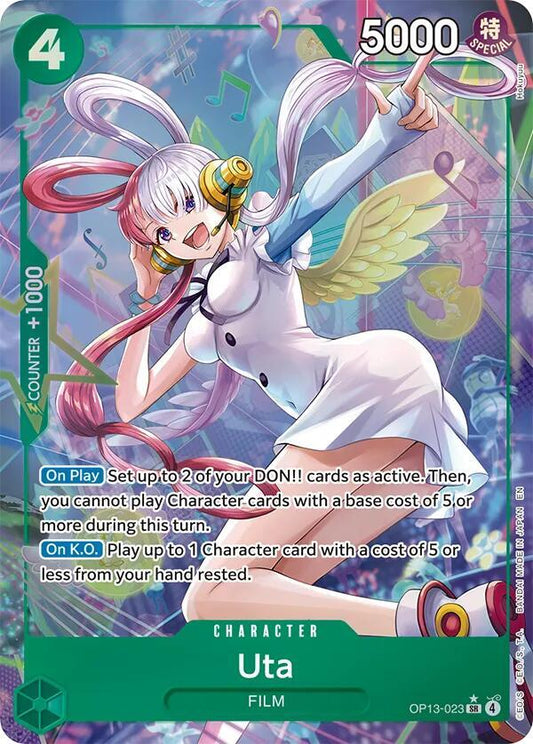 Uta (Alternate Art) OP13-023 Super Rare Carrying On His Will NM/M