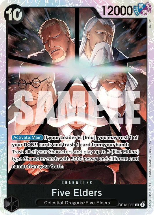 Five Elders OP13-082 Super Rare Carrying On His Will NM/M