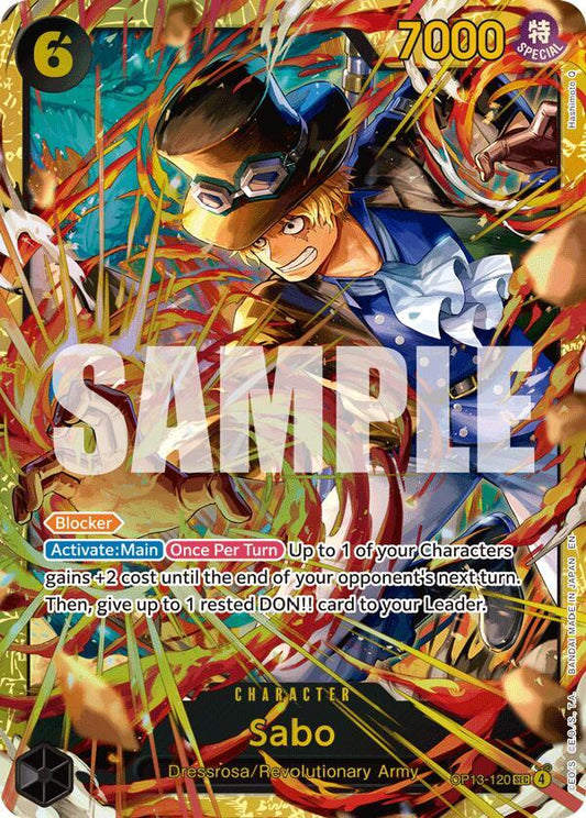 Sabo (120) OP13-120 Secret Rare Carrying On His Will NM/M
