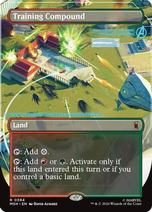 Training Compound (Borderless) 384 Rare Marvel Super Heroes NM/M