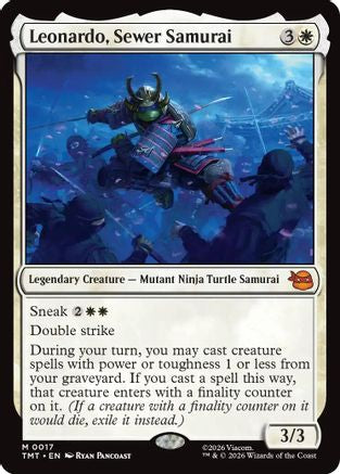 Leonardo, Sewer Samurai 0017 Mythic Teenage Mutant Ninja Turtles NM/M