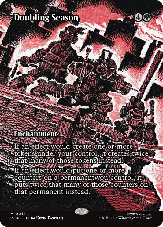 Doubling Season (Borderless) 11 Teenage Mutant Ninja Turtles Eternal-Legal NM/M