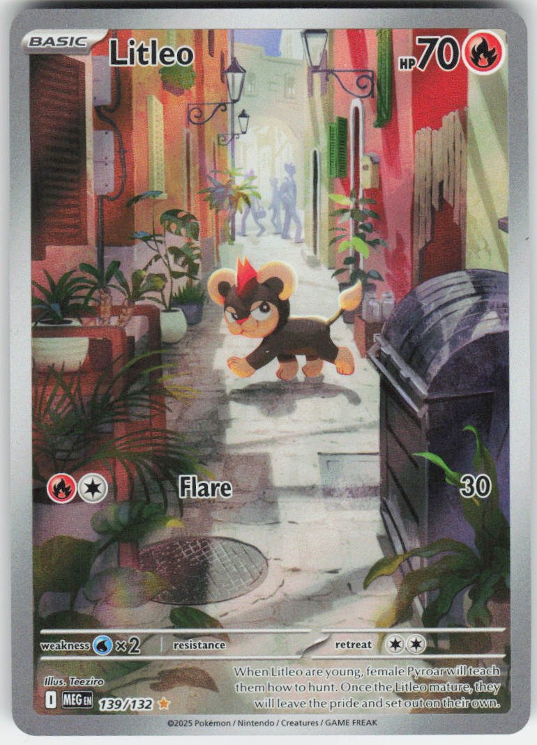 Litleo - Illustration Rare ME01: Mega Evolution 139/132 NM