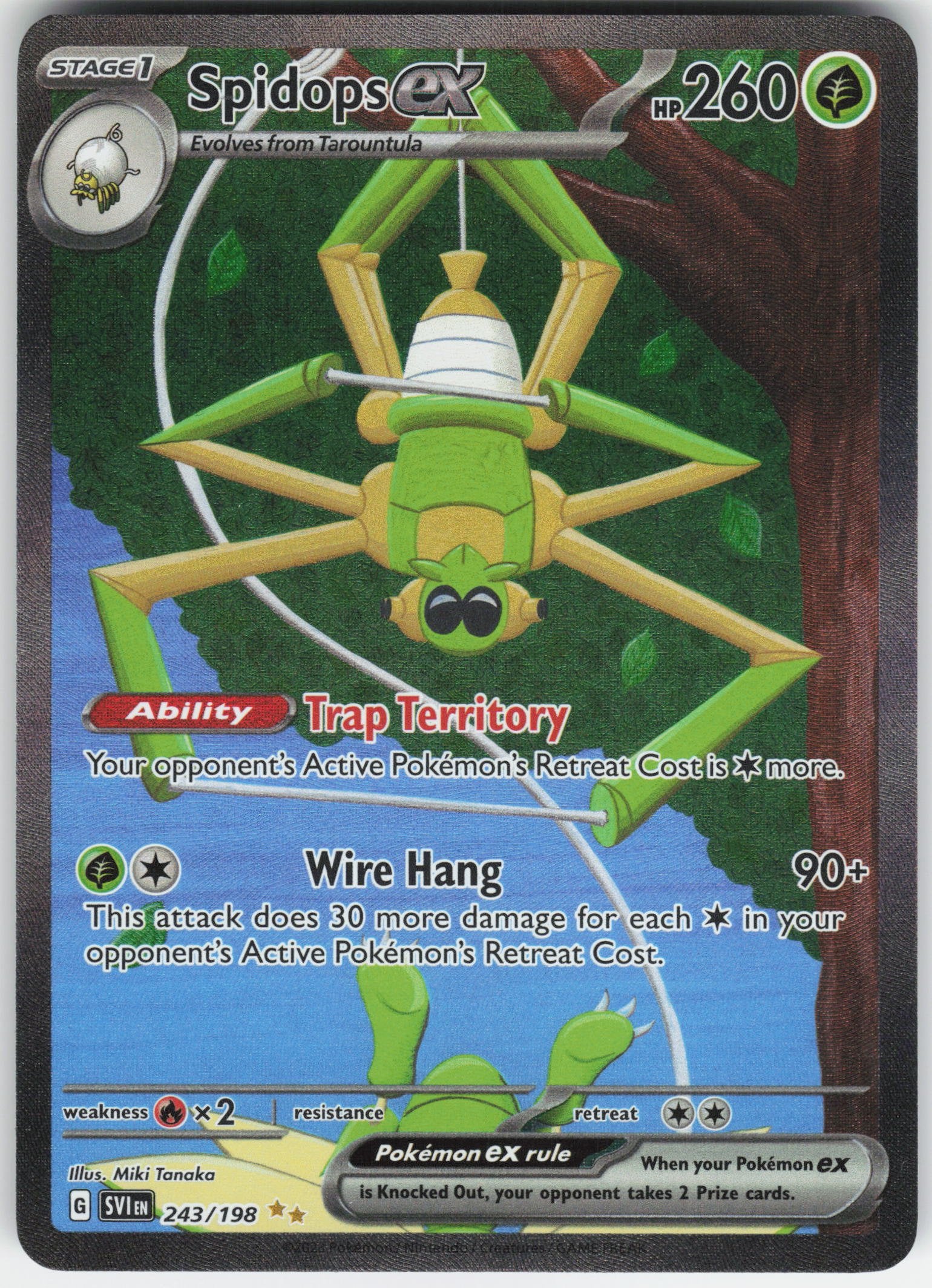 Spidops ex - Special Illustration Rare SV01: Scarlet & Violet Base Set 243/198 NM