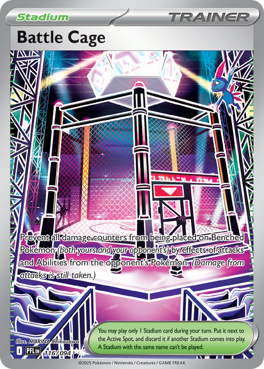 Battle Cage 116/094 Ultra Rare Phantasmal Flames NM/M