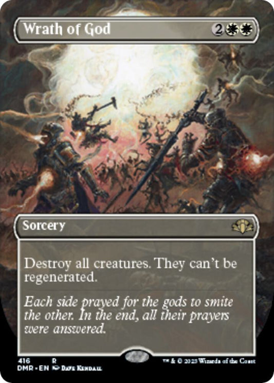 Wrath of God (Borderless) 416 Foil Rare Dominaria Remastered NM/M