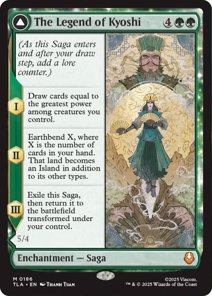 The Legend of Kyoshi 186 Mythic Avatar: The Last Airbender Foil NM/M