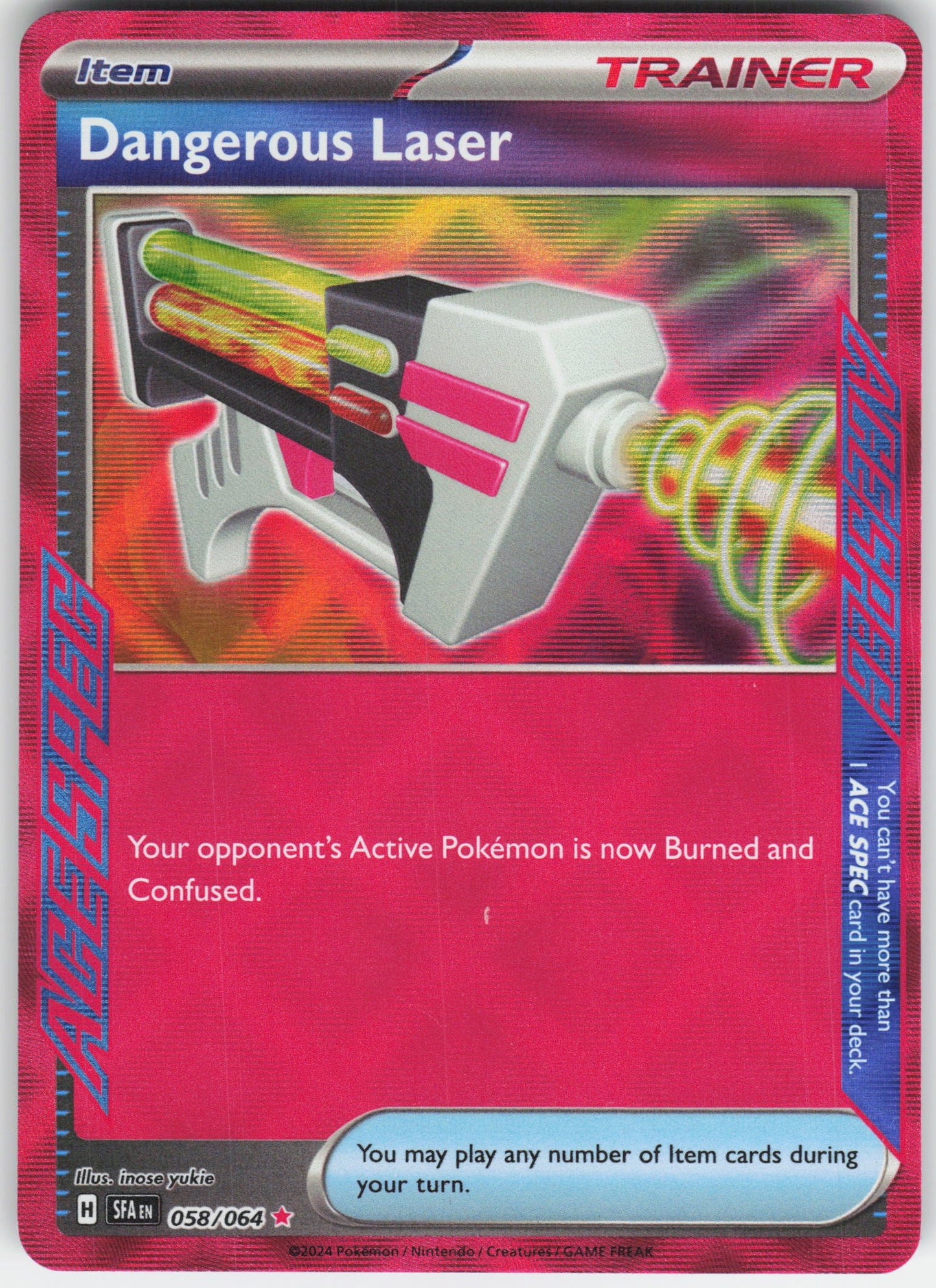 Dangerous Laser ACE SPEC Rare SV: Shrouded Fable 058/064 NM