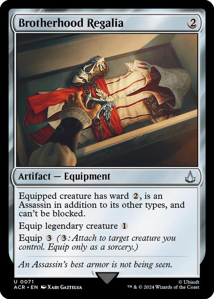Brotherhood Regalia 71 Uncommon Universes Beyond: Assassin's Creed NM/M