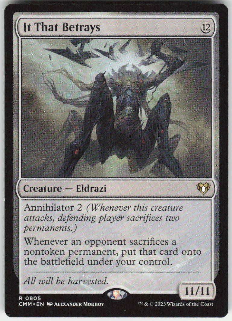 It That Betrays R Commander Masters 805 NM