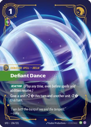 Defiant Dance 196/221 Epic Spiritforged NM/M